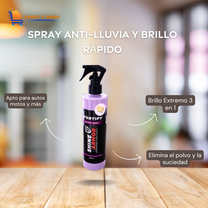 SPRAY ANTI-LLUVIA Y BRILLO RÁPIDO